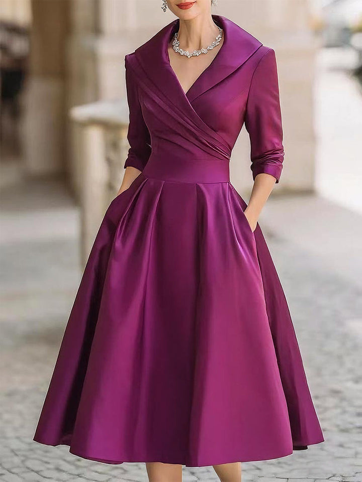 Olivia Mae™ | Elegant Satin Dress