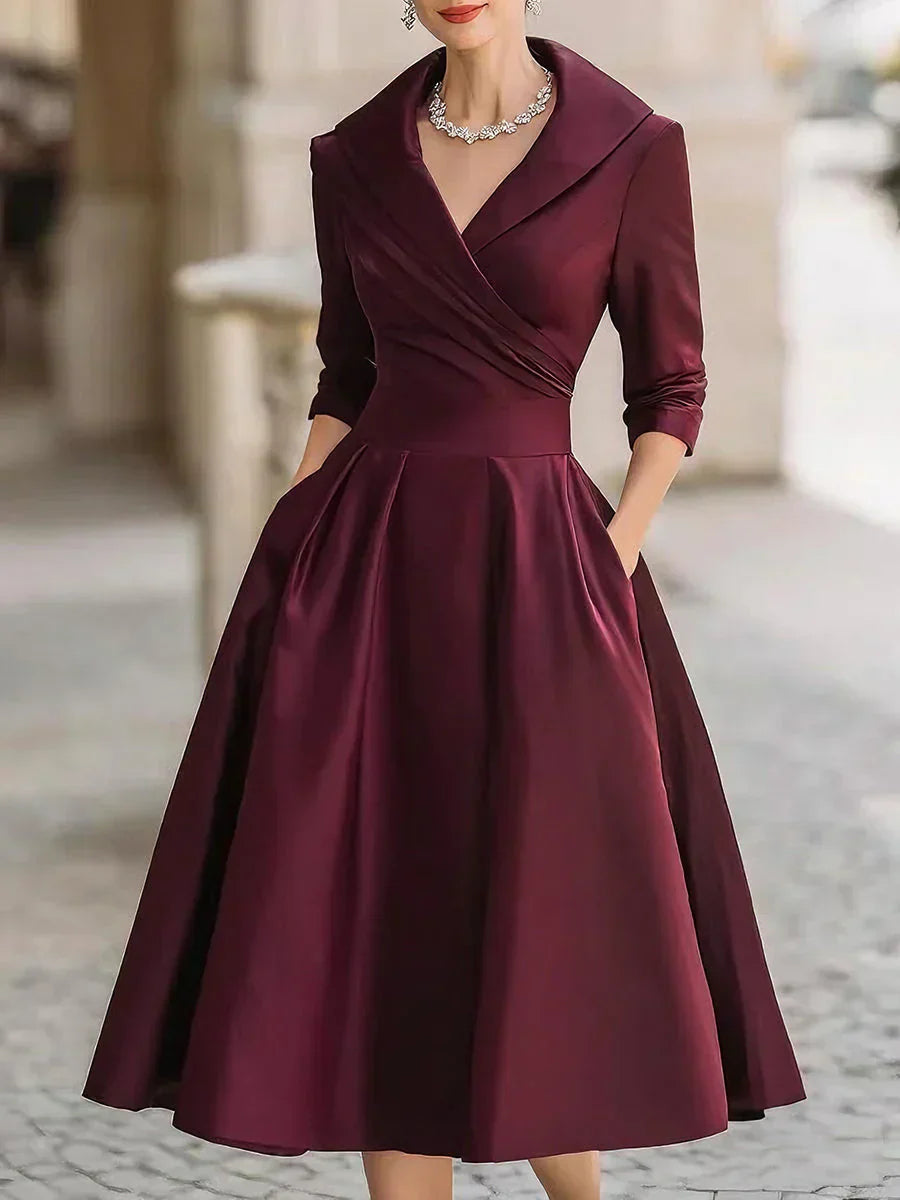 Olivia Mae™ | Elegant Satin Dress