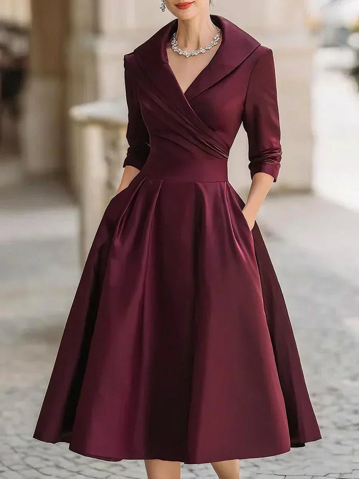 Olivia Mae™ | Elegant Satin Dress