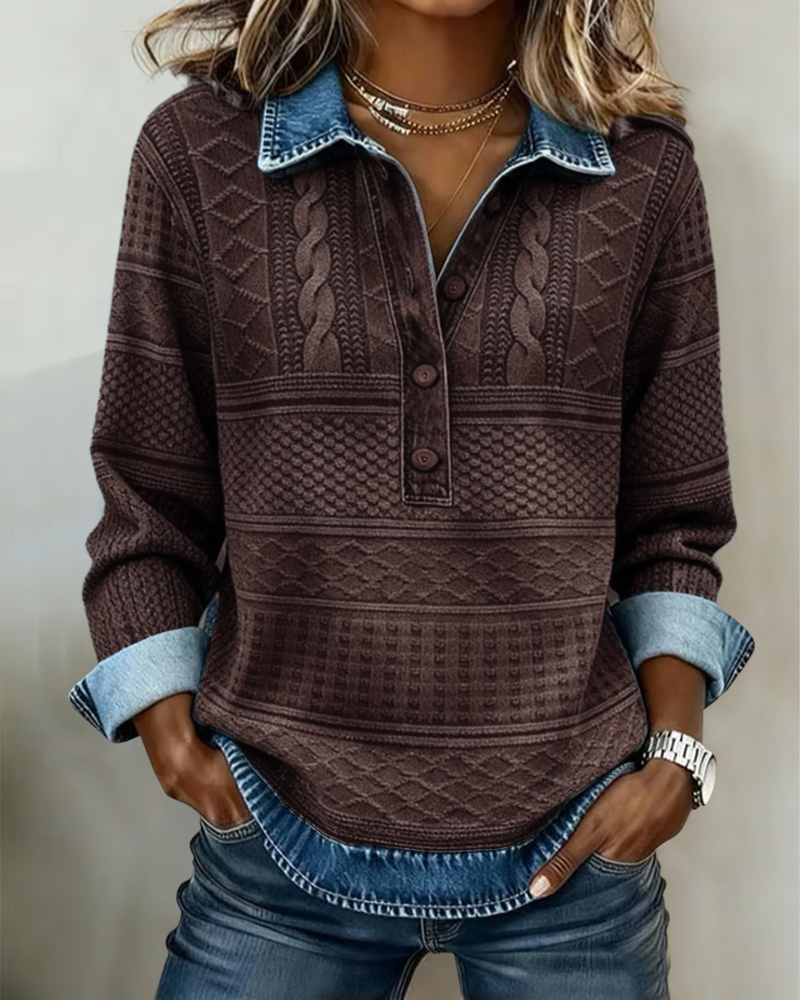 Olivia Mae™ | Relaxed Half-Breasted Jumper