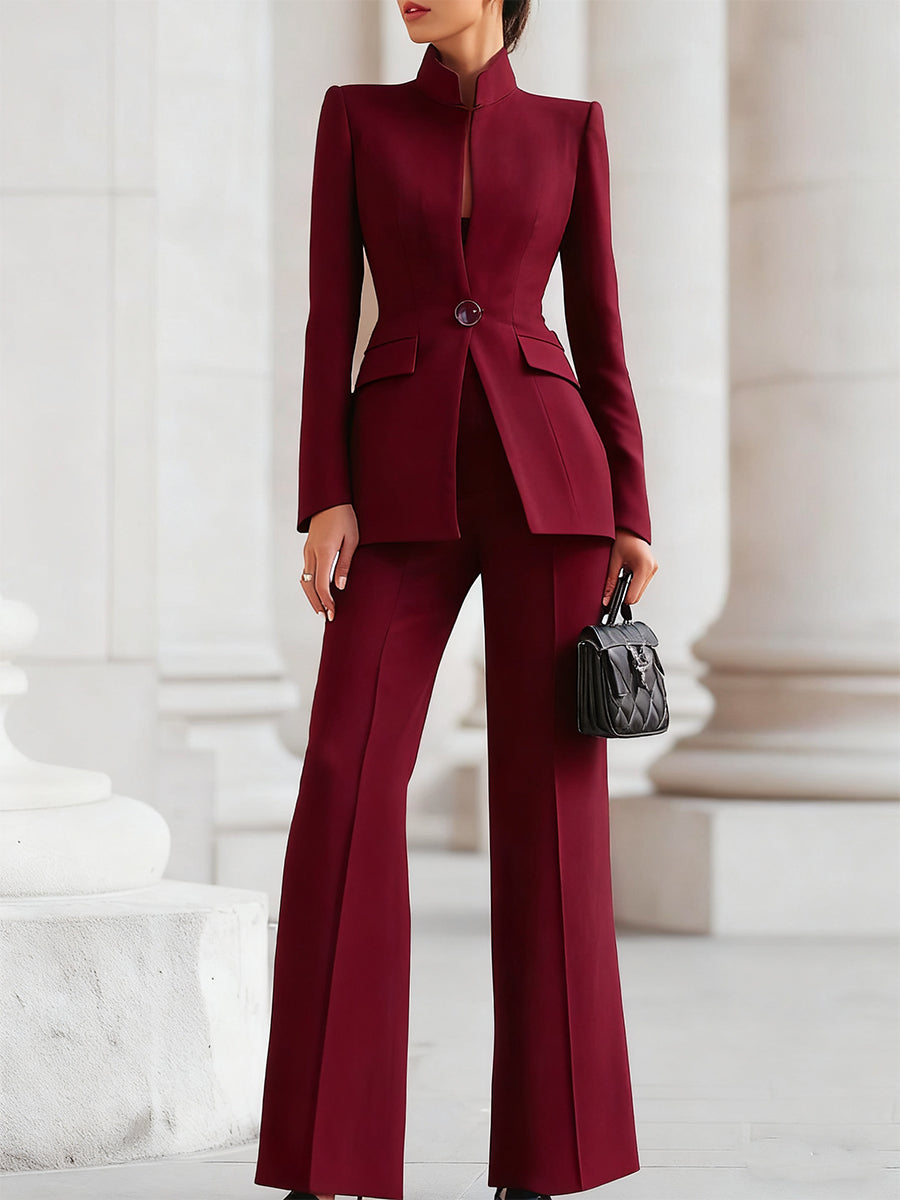 Olivia Mae™ | Elegant Blazer & Trouser Suit Set