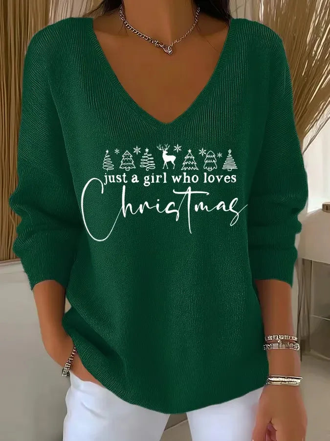 Olivia Mae™ | Elegant Christmas Knit Top