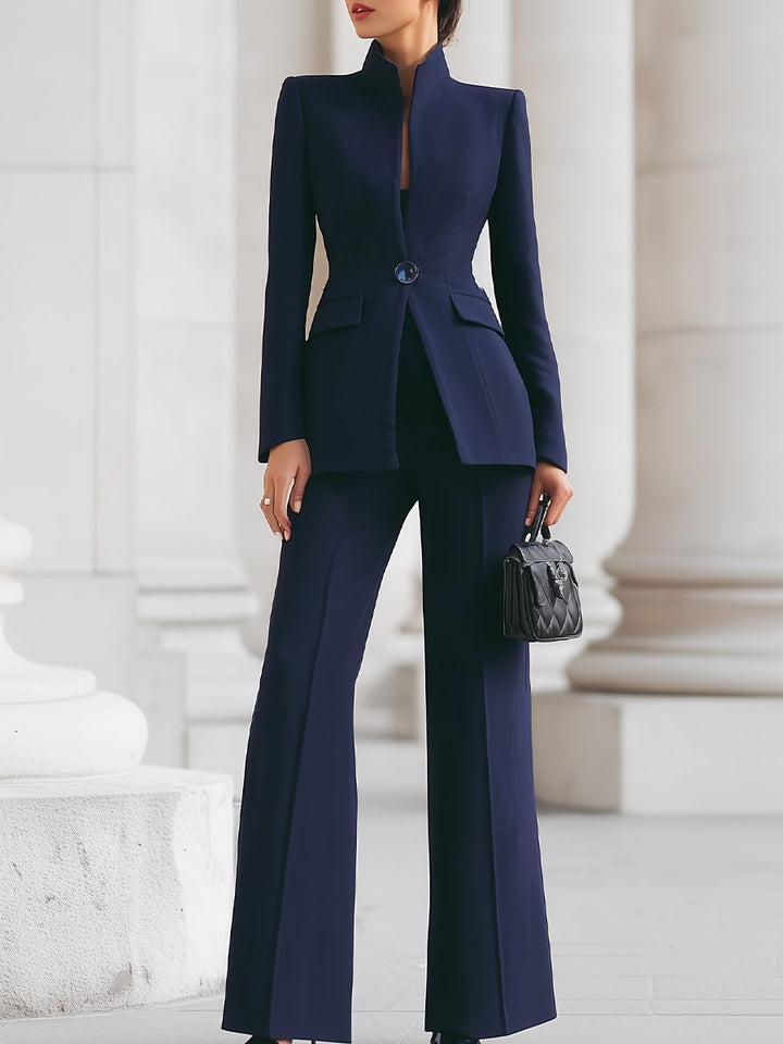 Olivia Mae™ | Elegant Blazer & Trouser Suit Set