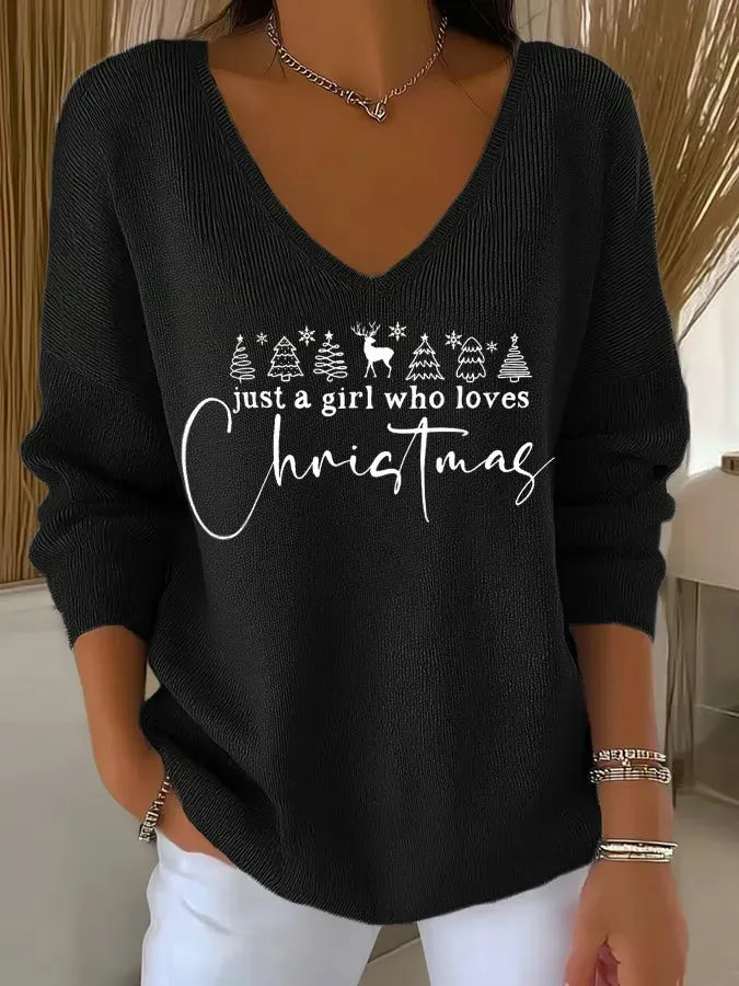 Olivia Mae™ | Elegant Christmas Knit Top