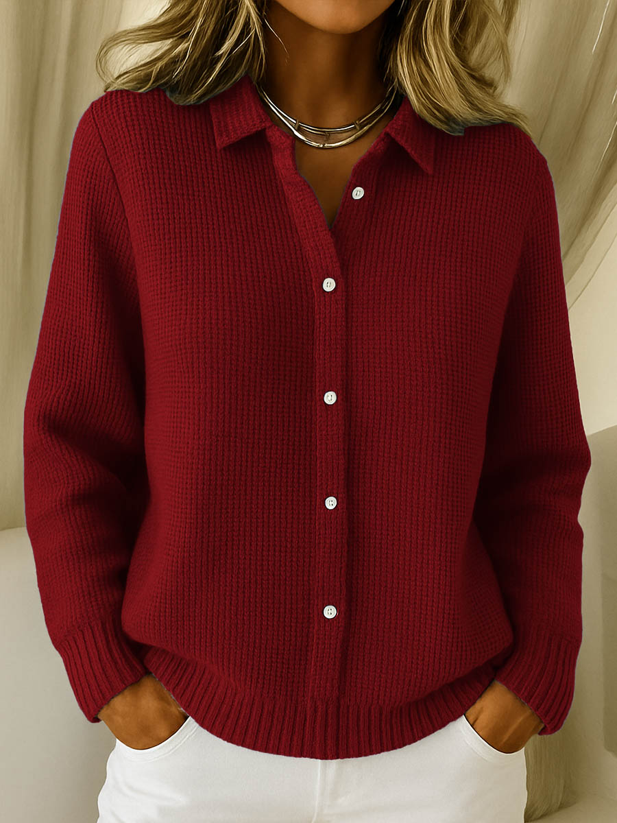 Olivia Mae™ | Classic Knit Button Cardigan