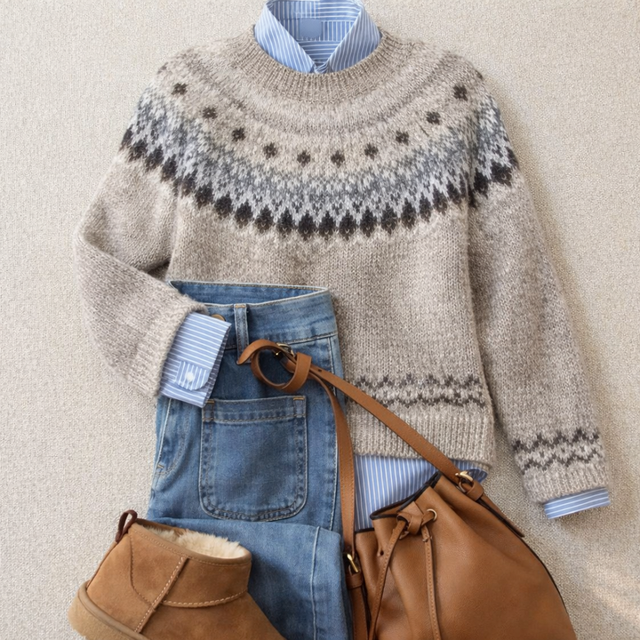 Ava | Heritage Nordic Knit Sweater