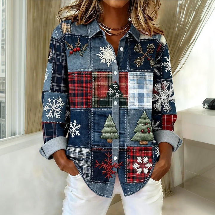 Olivia Mae™ | Casual Christmas Blouse