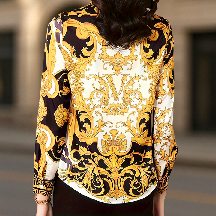 Donna Couture Style Button Up Women's Blouse