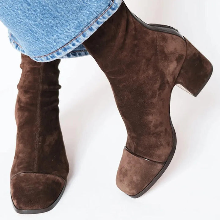 Olivia Mae™ | Square toe heeled boots
