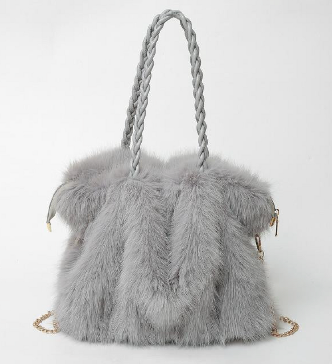 Olivia Mae™ | Plush Velvet Shoulder Tote