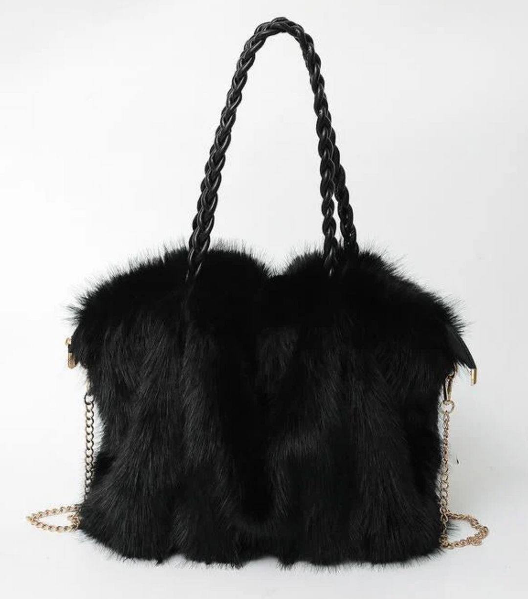 Olivia Mae™ | Plush Velvet Shoulder Tote