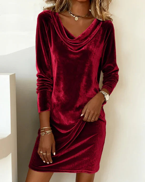 Olivia Mae™ | Loose Fitting Velvet Dress