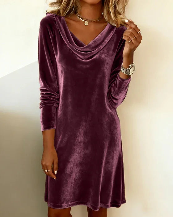 Olivia Mae™ | Loose Fitting Velvet Dress