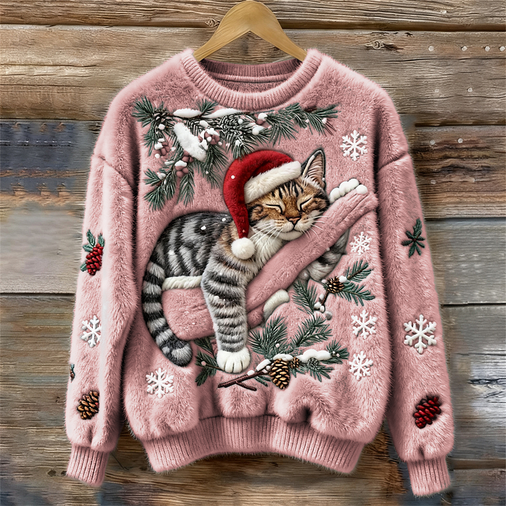 Olivia Mae™ | Holiday Cat Plush Sweater