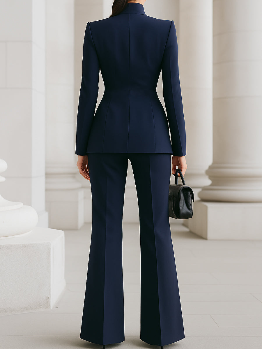 Olivia Mae™ | Elegant Blazer & Trouser Suit Set