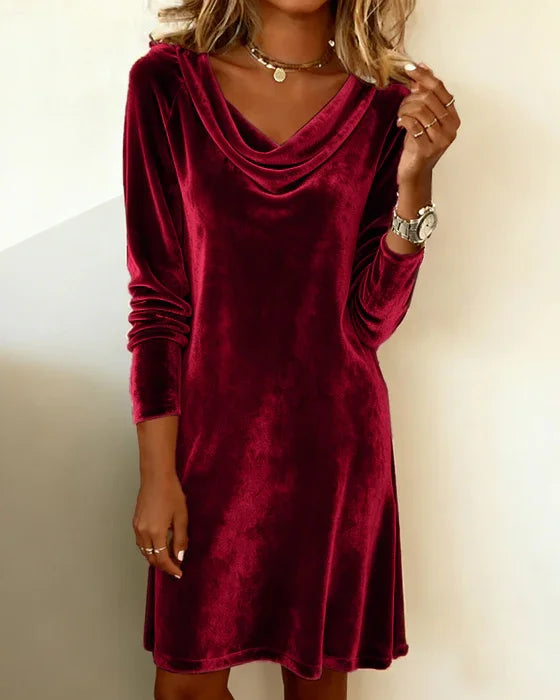 Olivia Mae™ | Loose Fitting Velvet Dress