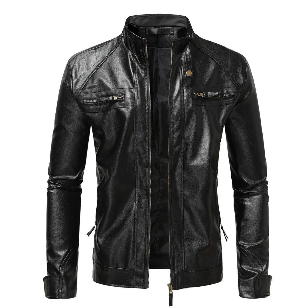 Elegant Leather Men's Jacket